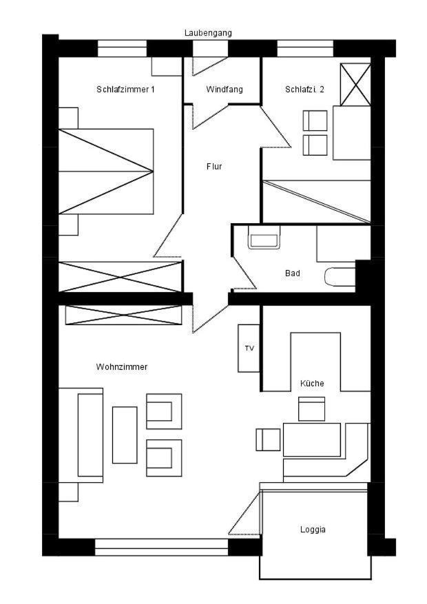 App. Hoelscher 21 Westerland Extérieur photo